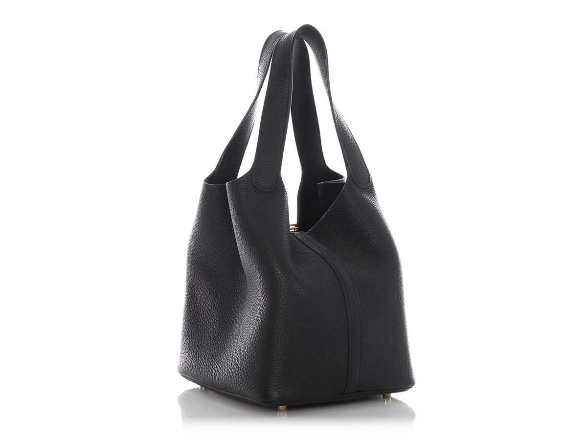 Hermès Black Clémence Picotin Lock 22 - Image 3