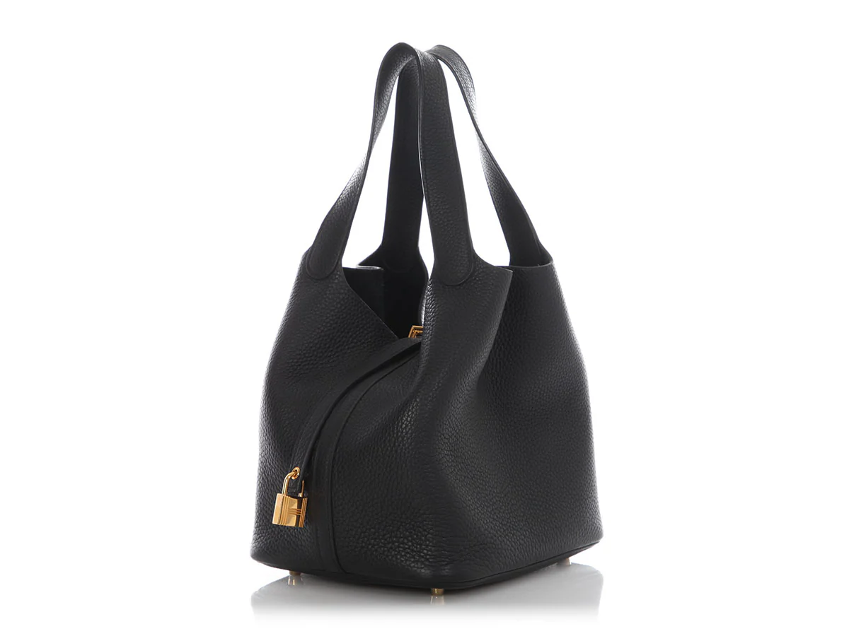 Hermès Black Clémence Picotin Lock 22 - Image 5