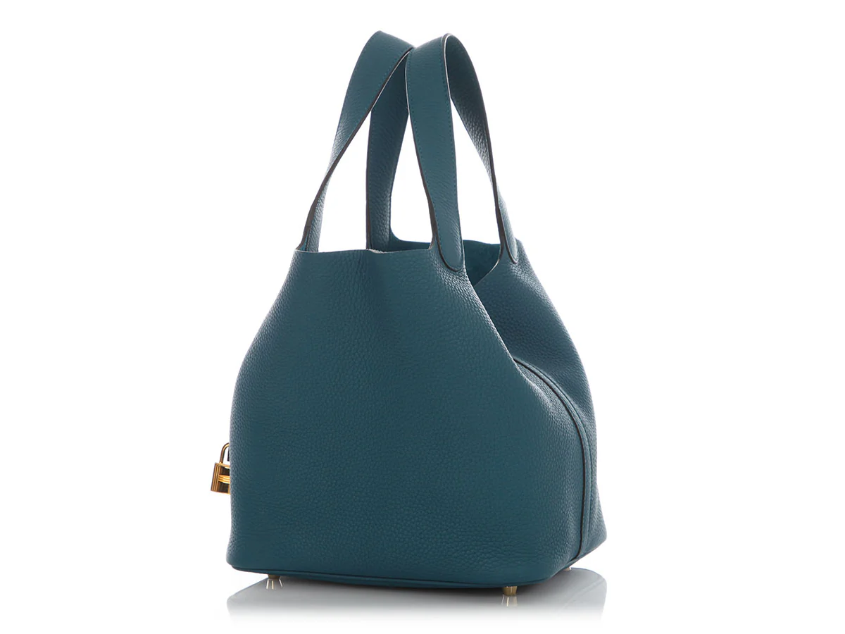 Hermès Vert Bosphore Clémence Picotin 22 - Image 2