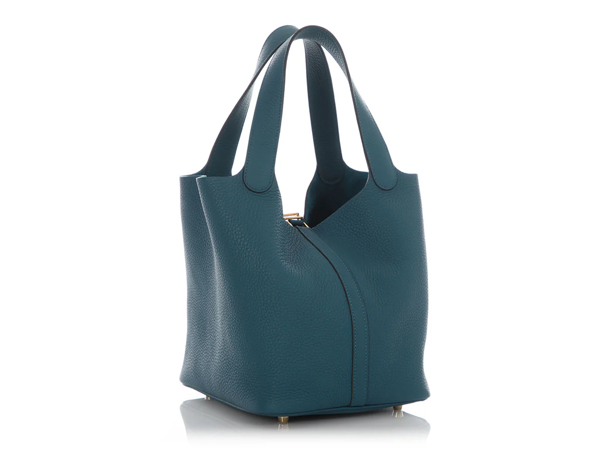Hermès Vert Bosphore Clémence Picotin 22 - Image 3