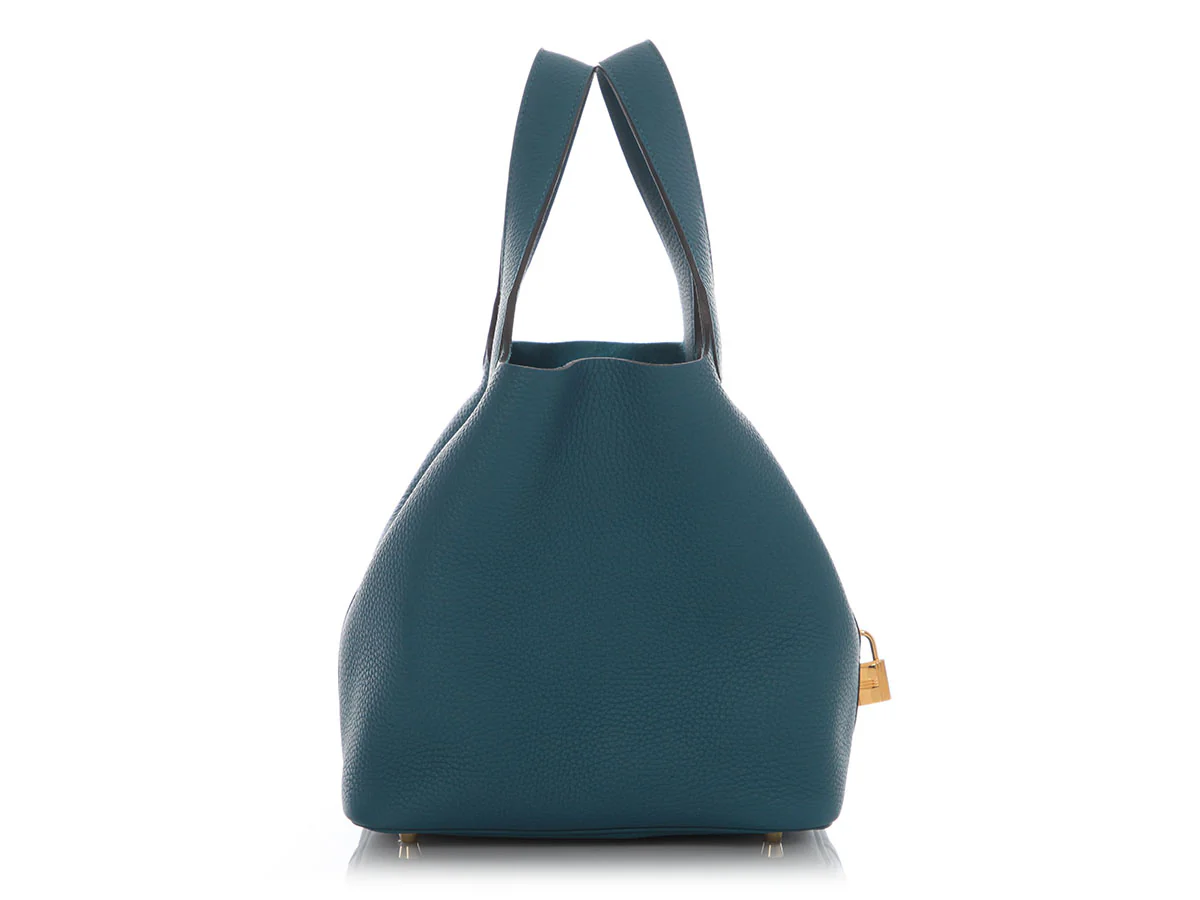 Hermès Vert Bosphore Clémence Picotin 22 - Image 4