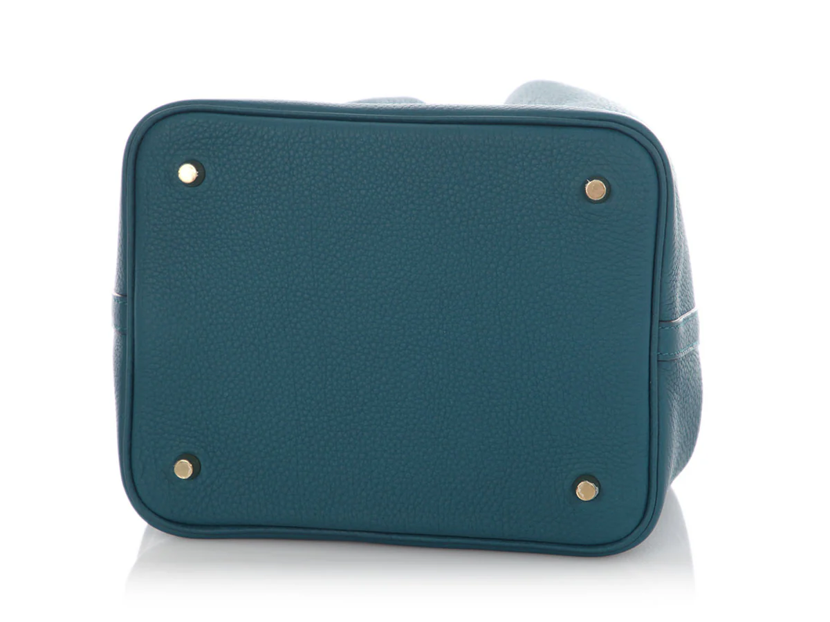 Hermès Vert Bosphore Clémence Picotin 22 - Image 6