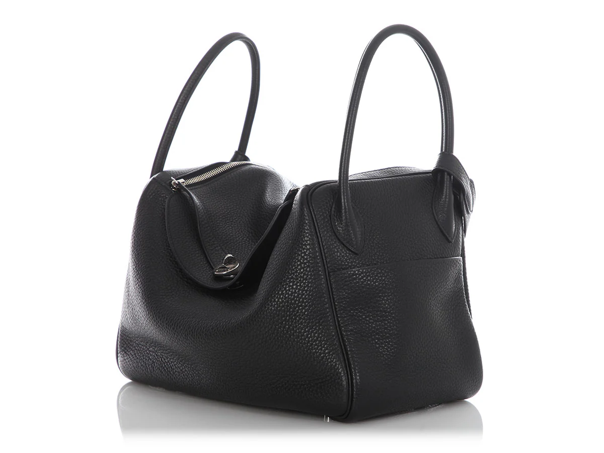 Hermès Black Clémence Lindy 34 - Image 3