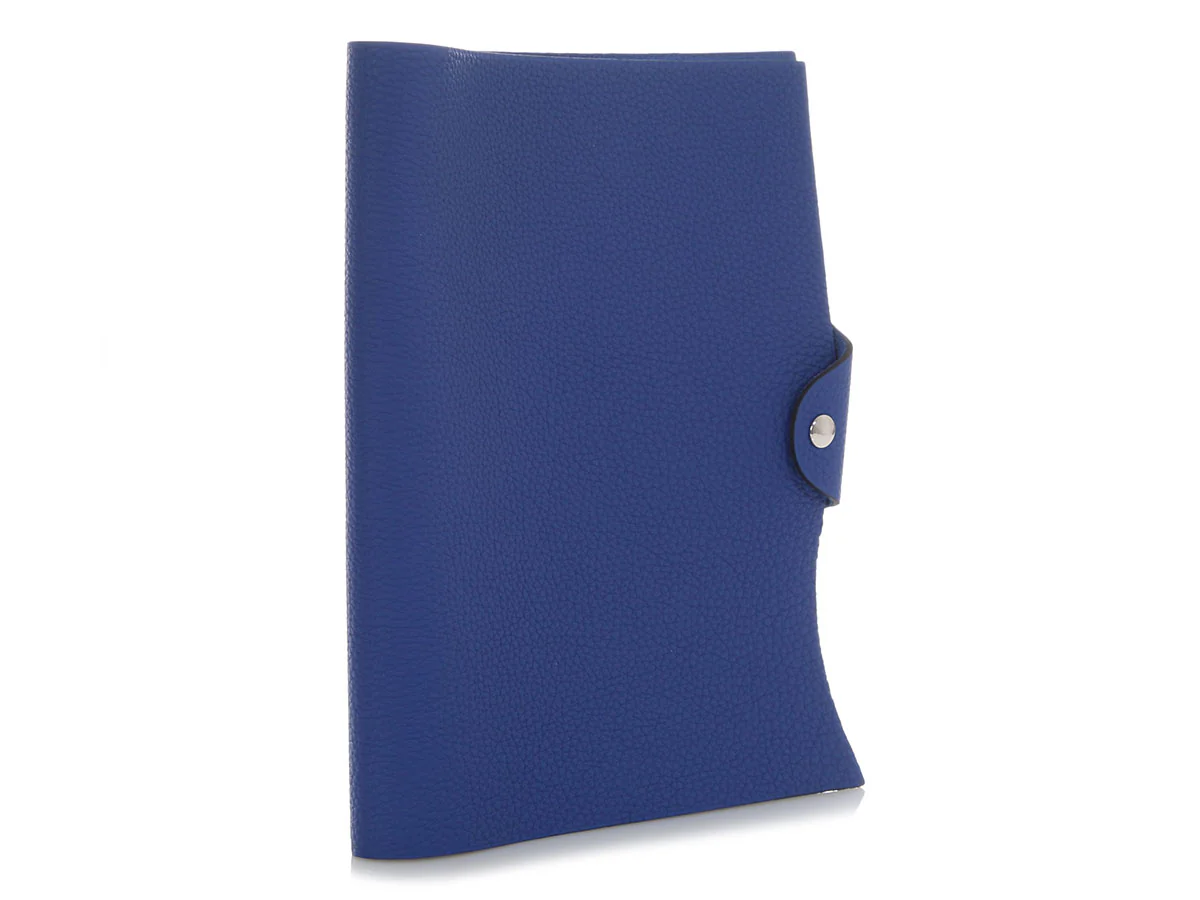 Hermes Blue Saphir Ulysse MM Agenda Cover - Image 5