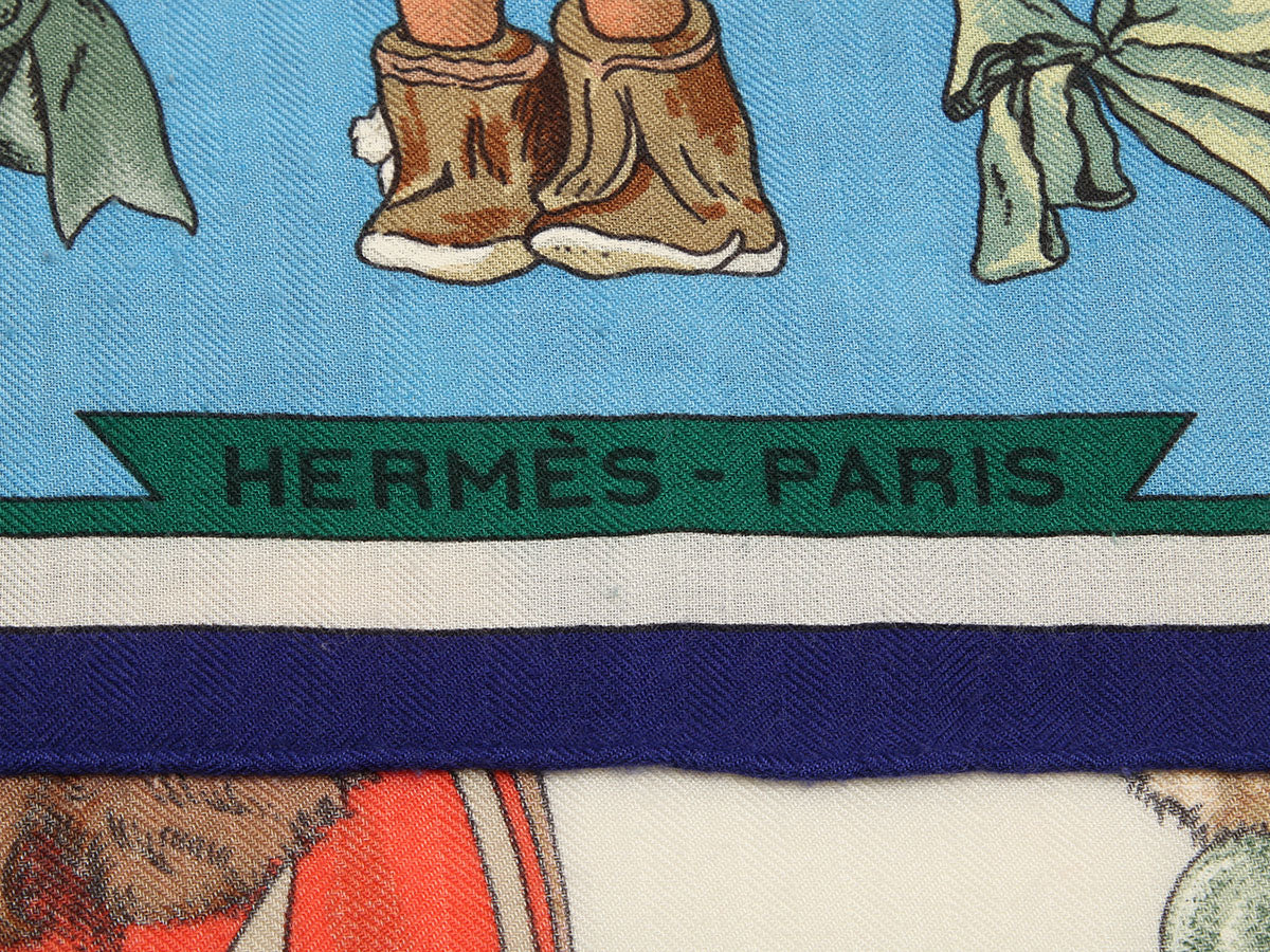Hermès Kachinas Cashmere Silk Shawl 140cm - Image 2