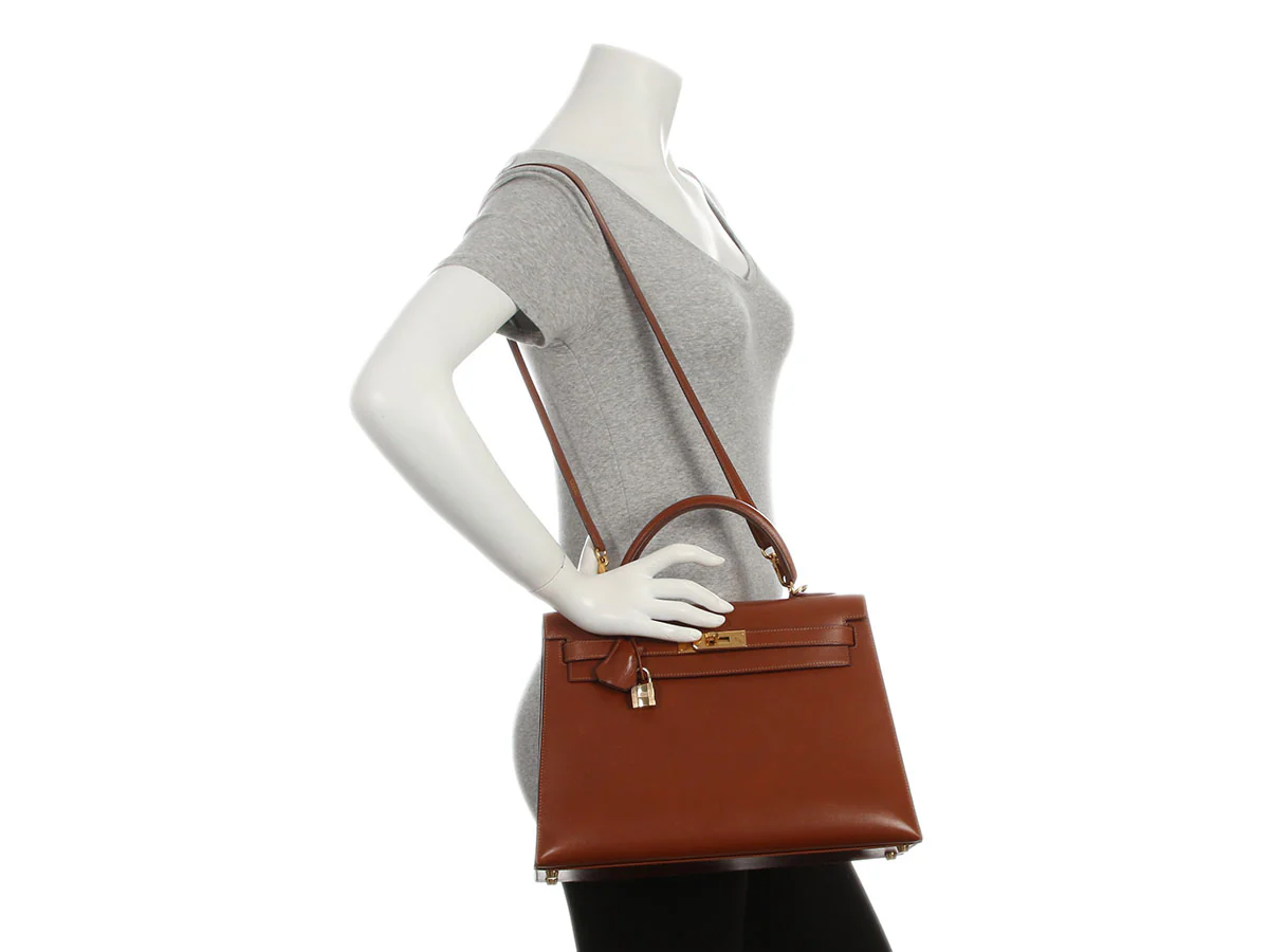 Hermès Noisette Box Calfskin Kelly 32 - Image 11