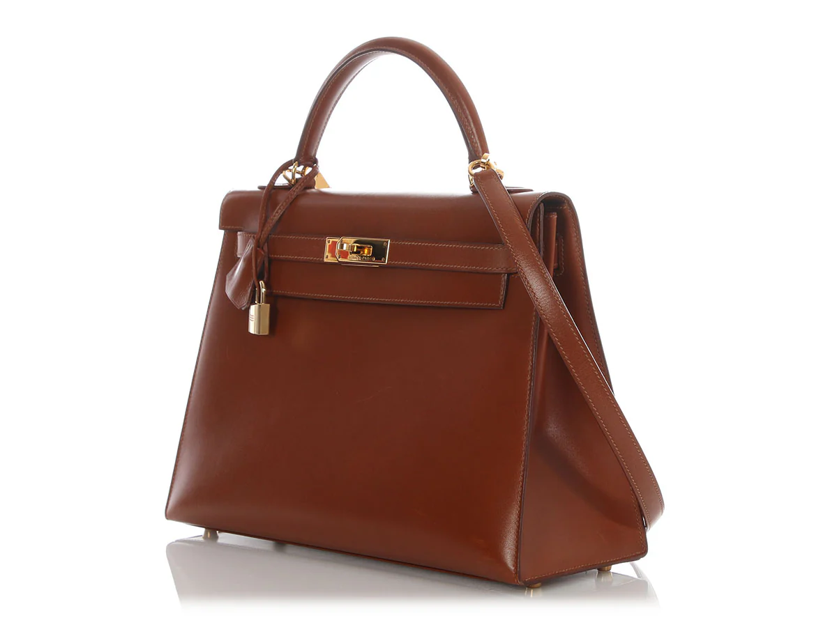 Hermès Noisette Box Calfskin Kelly 32 - Image 3