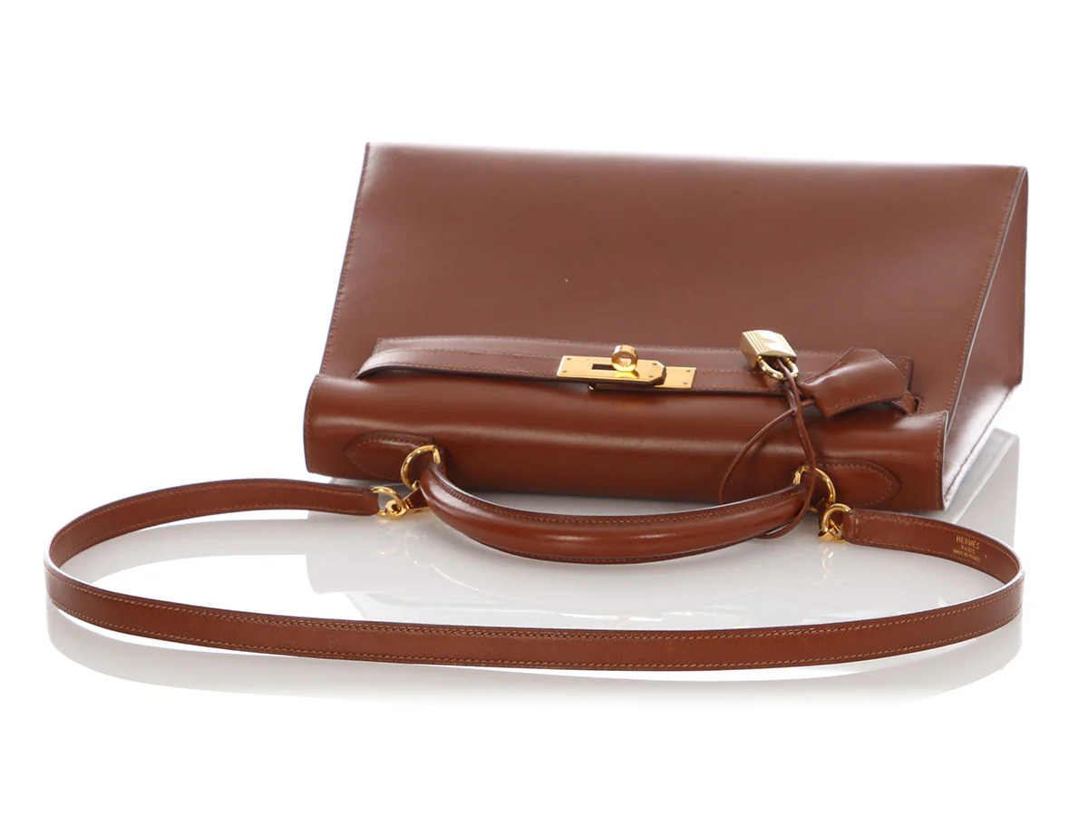 Hermès Noisette Box Calfskin Kelly 32 - Image 7