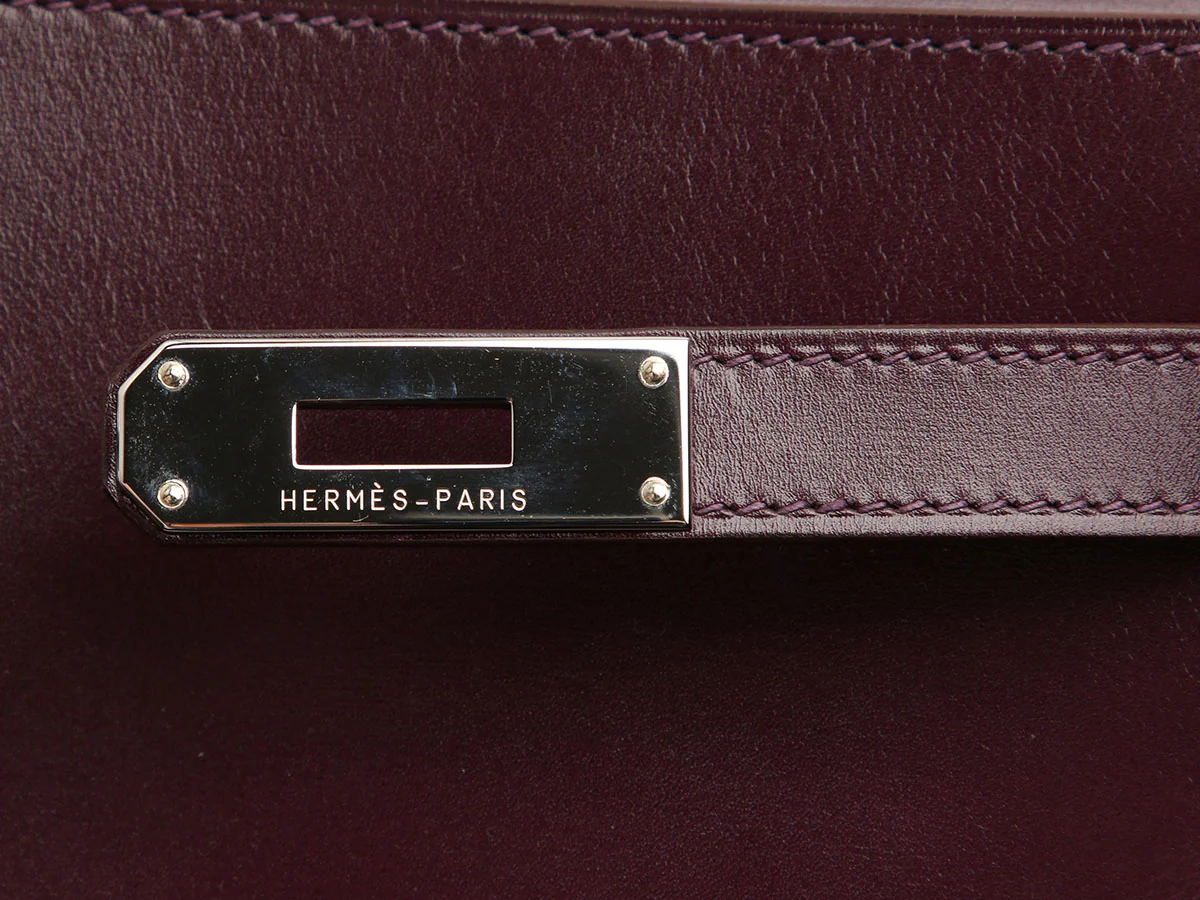Hermès Raisin Box Calfskin Kelly 35 - Image 9