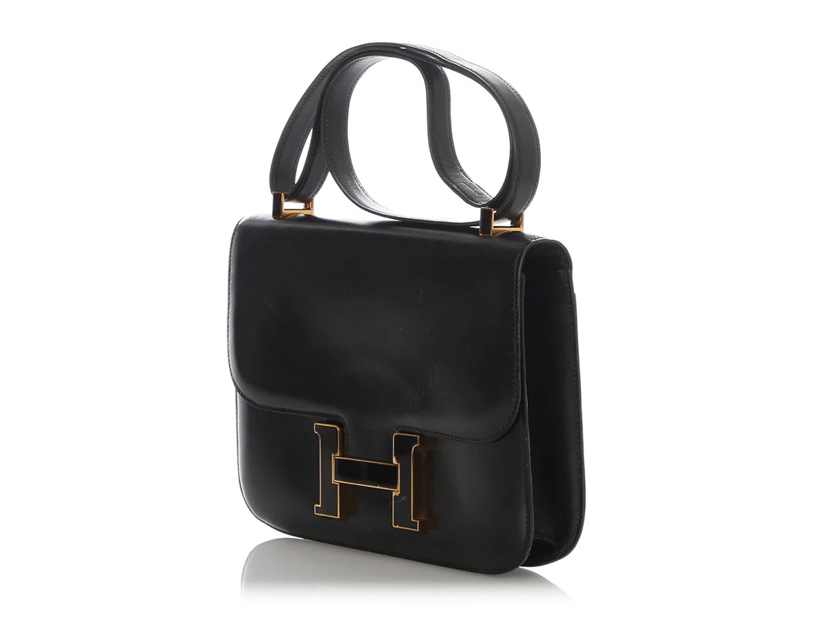 Hermès Vintage Black Box Calfskin Constance 23 - Image 3