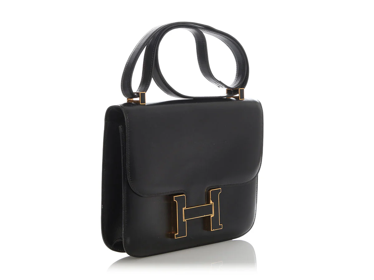 Hermès Vintage Black Box Calfskin Constance 23 - Image 5