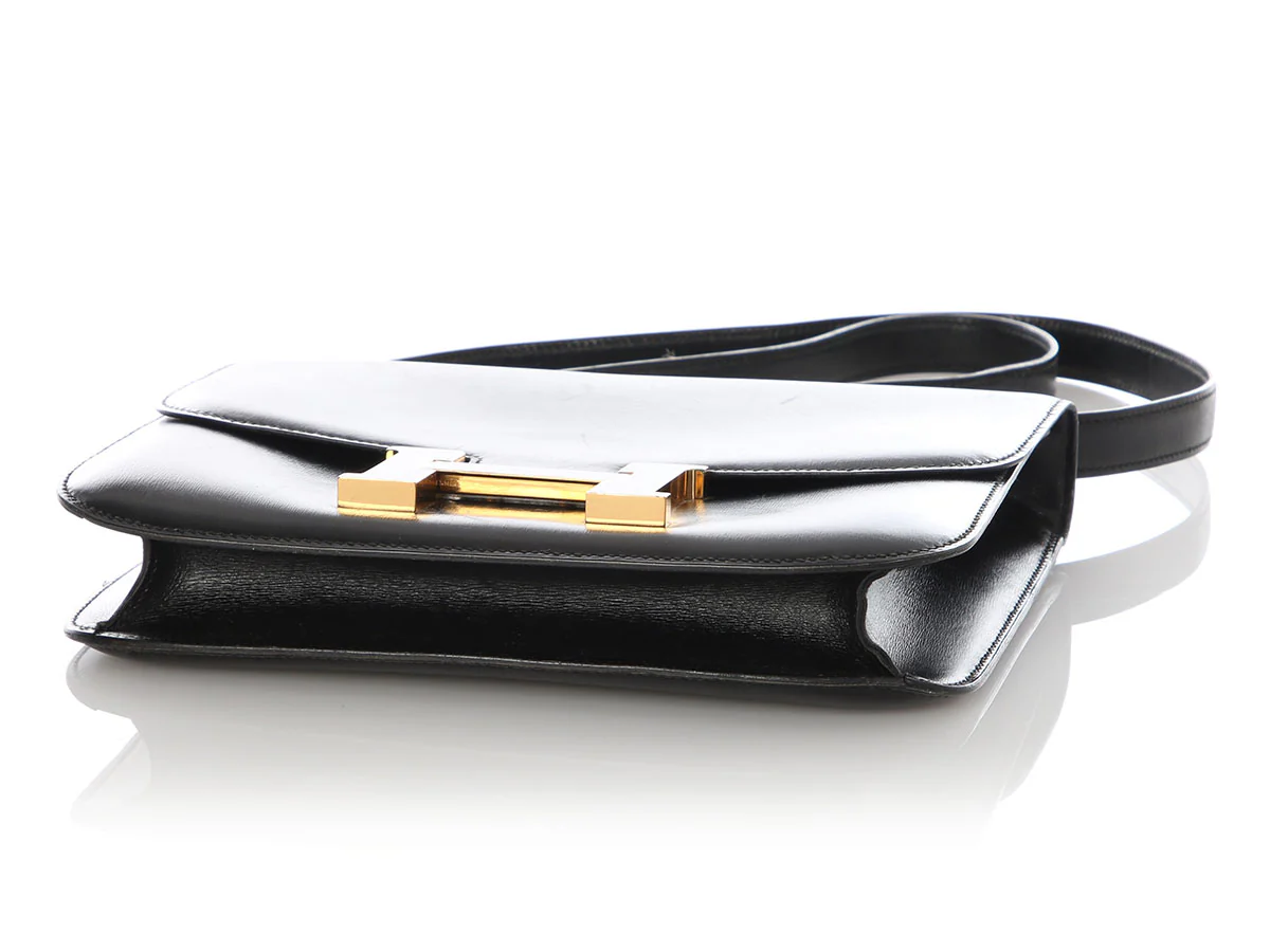 Hermès Vintage Black Box Calfskin Constance 23 - Image 6
