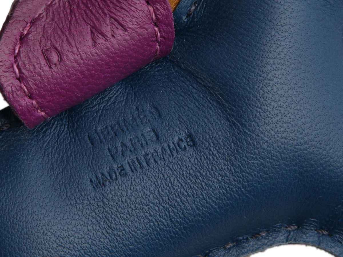 Hermès Bleu Saphir Lambskin Rodeo Grigri Bag Charm PM - Image 4