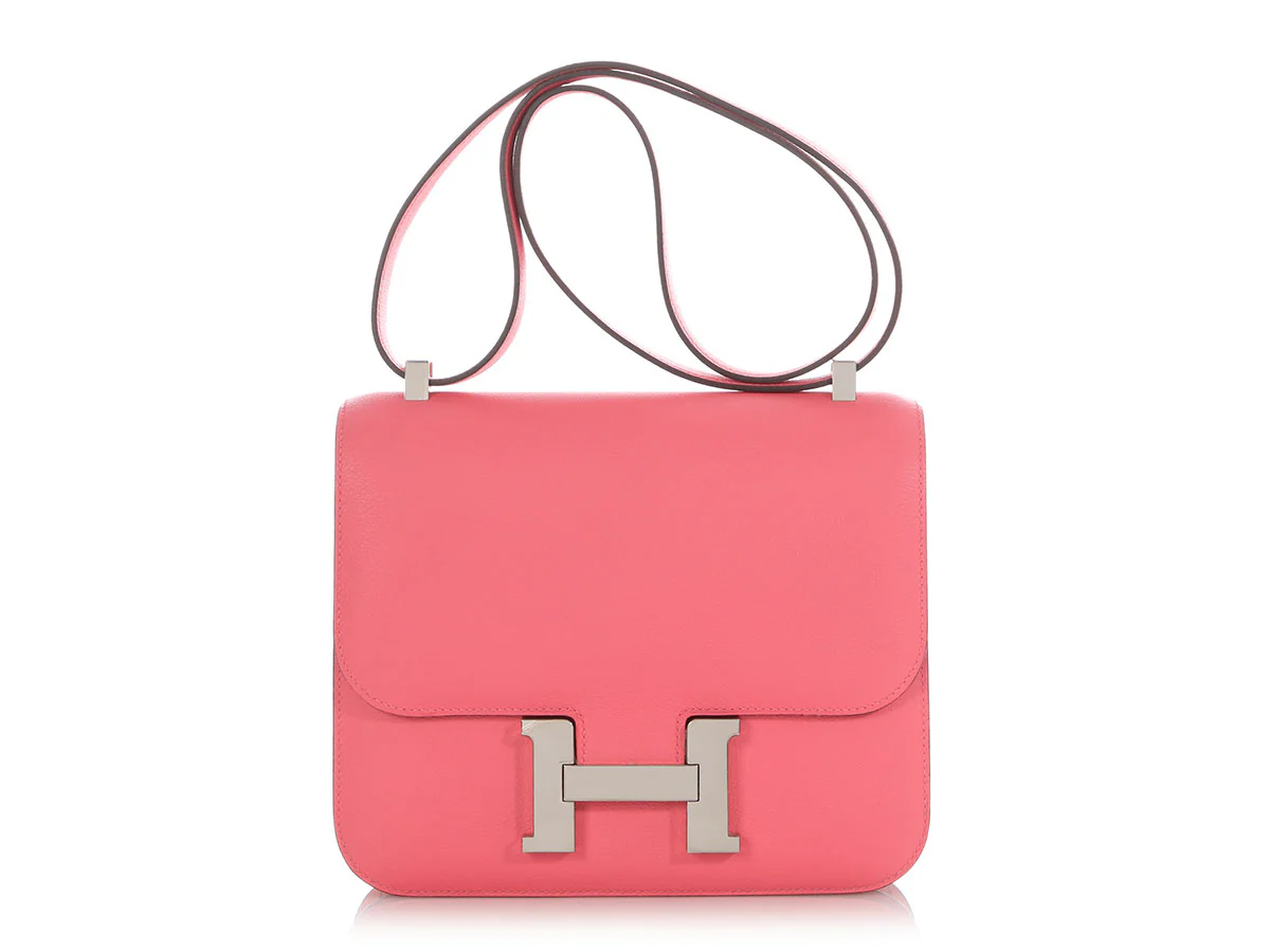 Hermès Rose Azalée Evercolor Constance 24