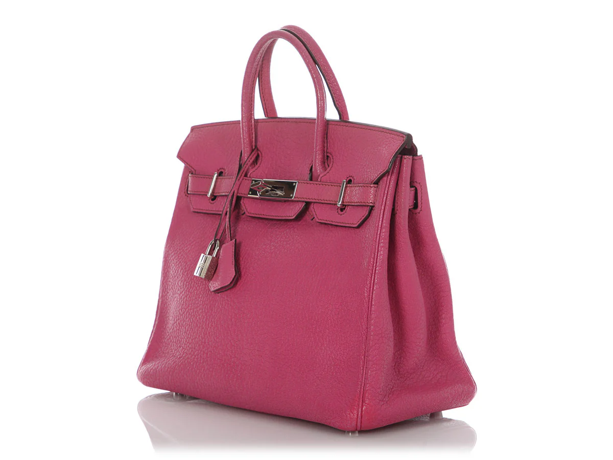 Hermès’ Fuchsia Chèvre HAC Birkin 28 - Image 3