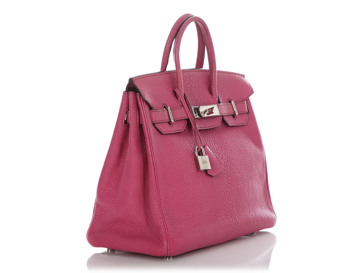 Hermès’ Fuchsia Chèvre HAC Birkin 28 - Image 5
