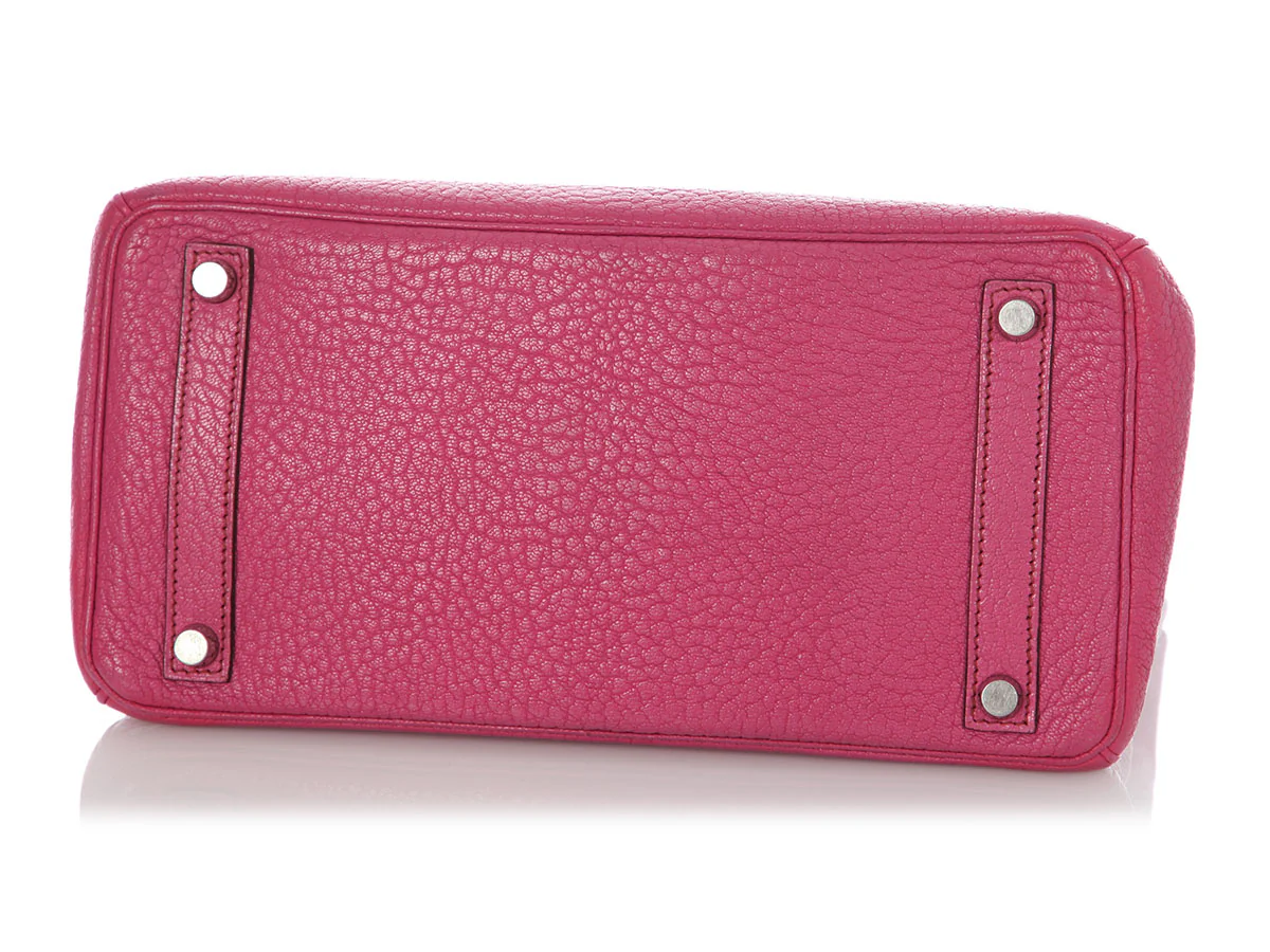 Hermès’ Fuchsia Chèvre HAC Birkin 28 - Image 6