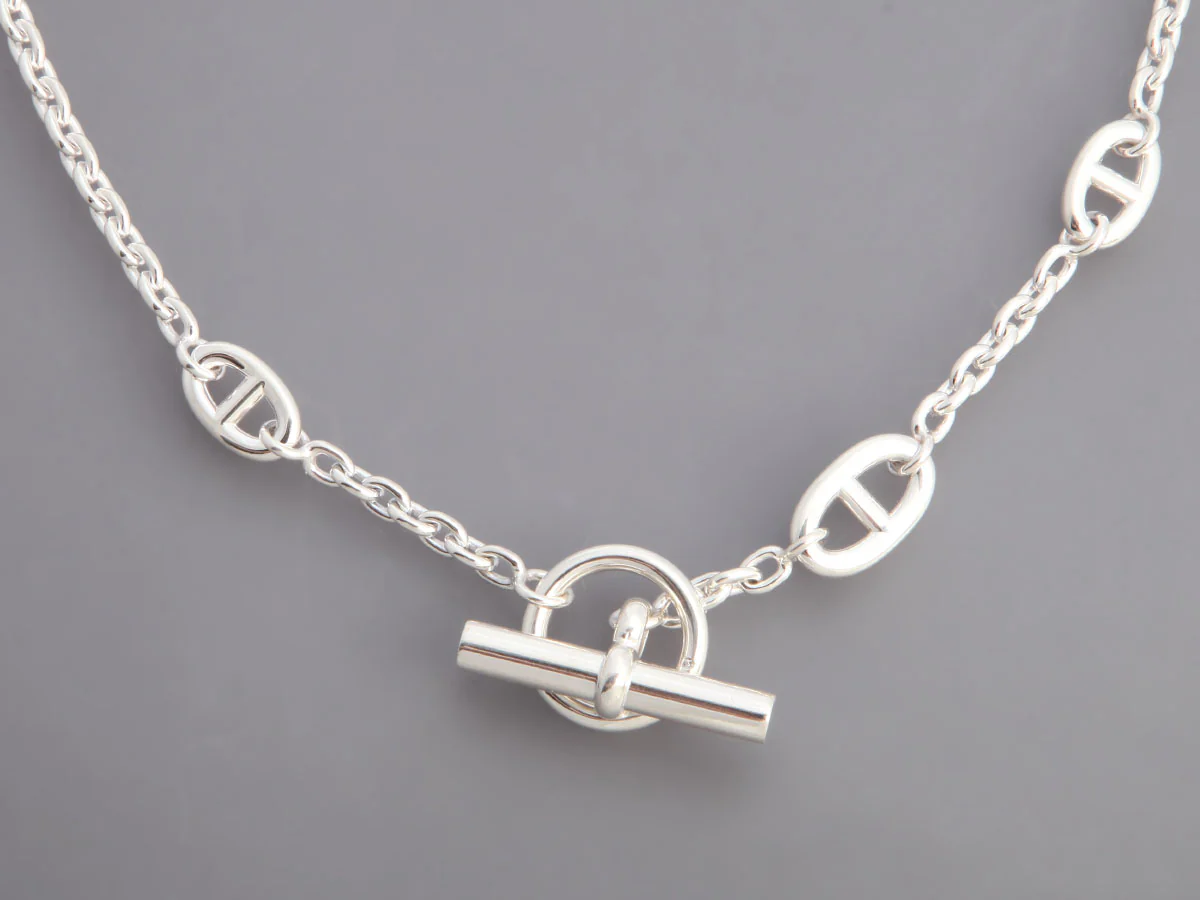 Hermès Sterling Silver Farandole Necklace 120 - Image 3
