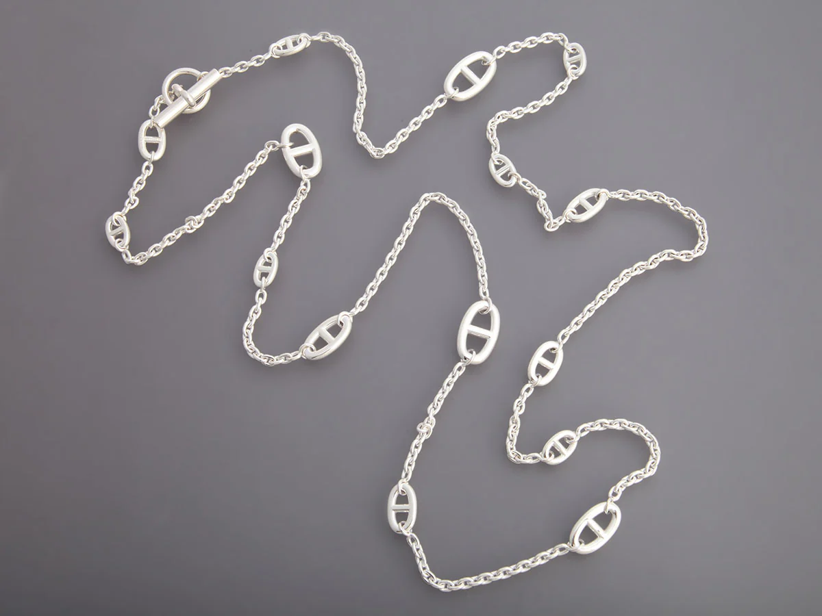 Hermès Sterling Silver Farandole Necklace 120 - Image 5