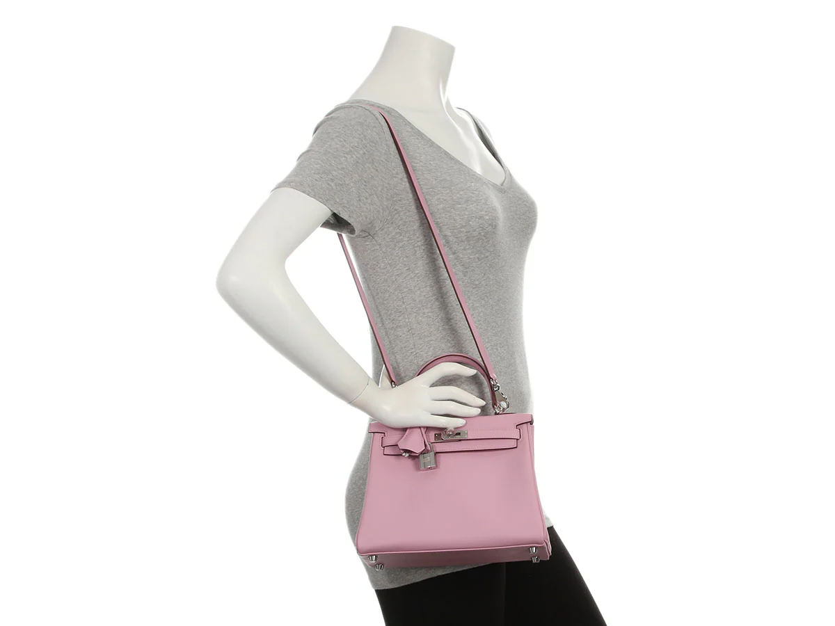 Hermès Mauve Sylvestre Swift Kelly 25 - Image 11