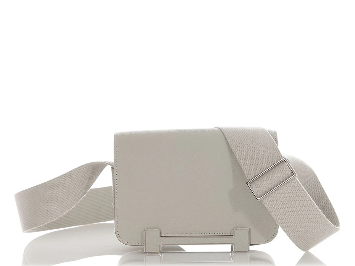 Hermès Gris Perle Chèvre Geta