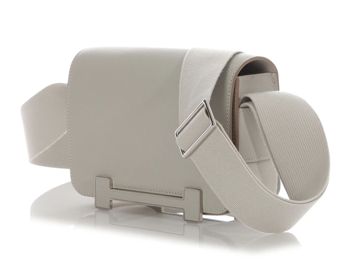 Hermès Gris Perle Chèvre Geta - Image 3