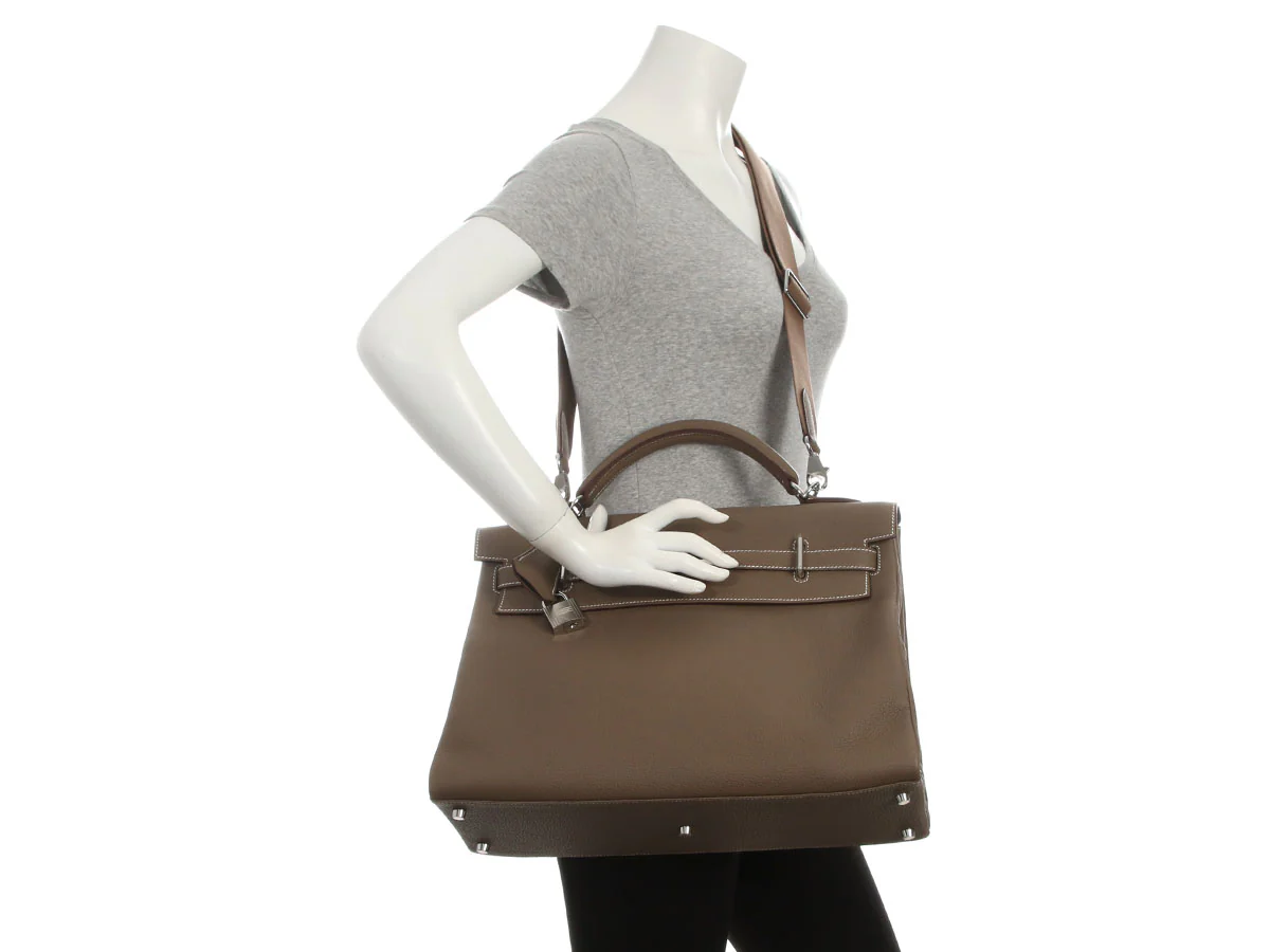 Hermès Etoupe Togo Maxi Kelly 42 - Image 11