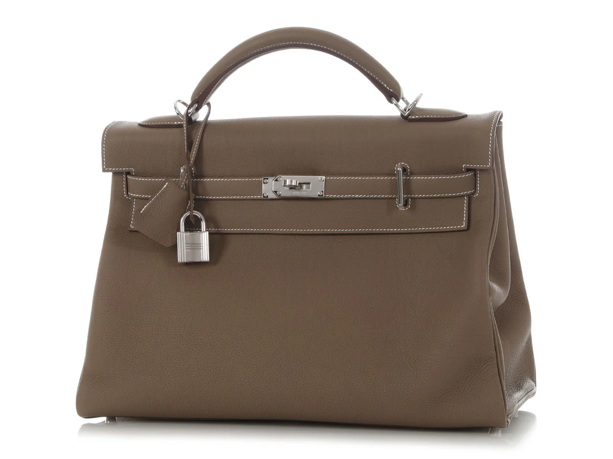 Hermès Etoupe Togo Maxi Kelly 42 - Image 2