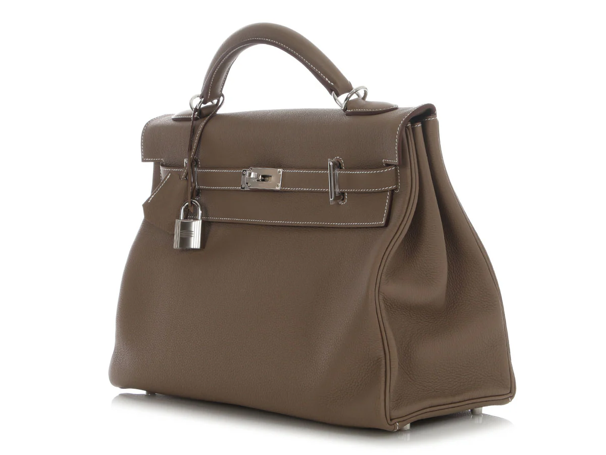 Hermès Etoupe Togo Maxi Kelly 42 - Image 3