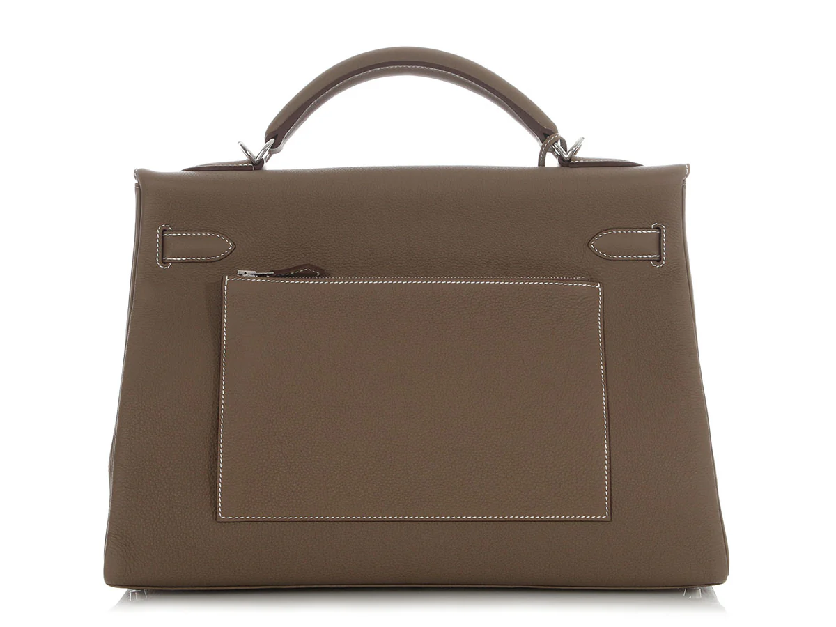 Hermès Etoupe Togo Maxi Kelly 42 - Image 4