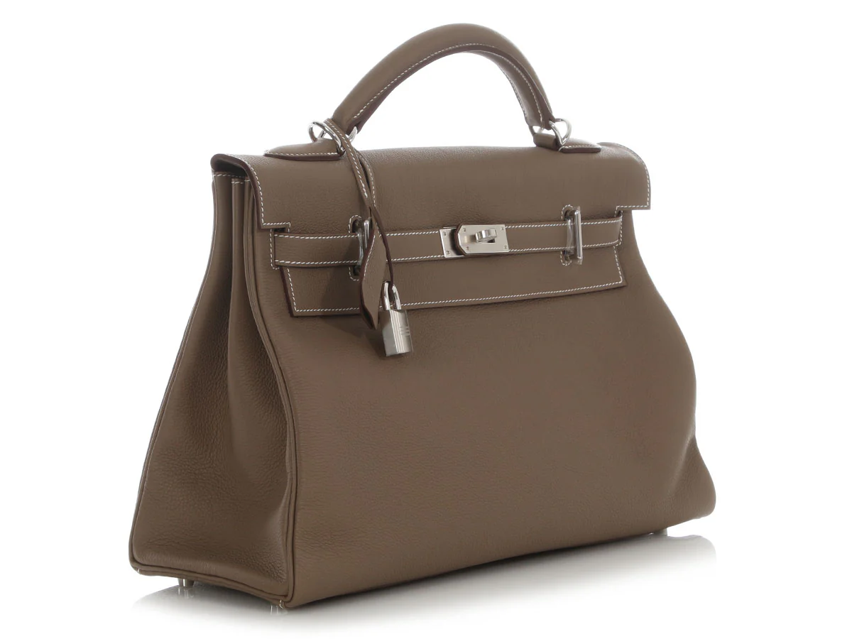 Hermès Etoupe Togo Maxi Kelly 42 - Image 5