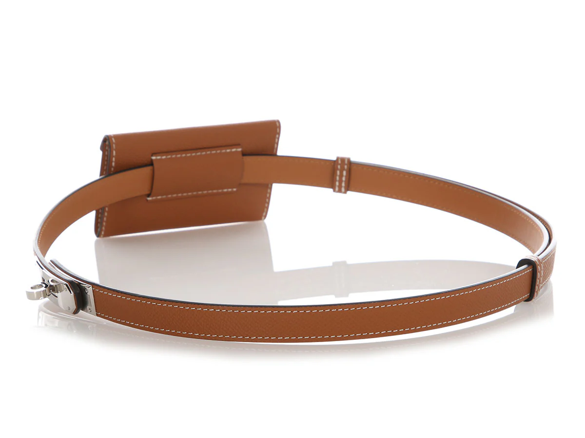 Hermès Gold Epsom Kelly Pocket Belt 18mm - Image 3