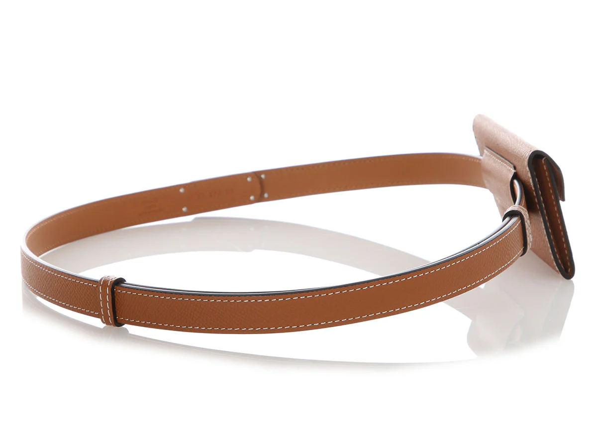 Hermès Gold Epsom Kelly Pocket Belt 18mm - Image 4