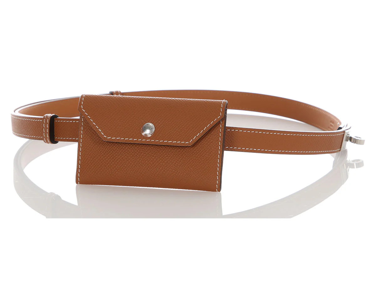 Hermès Gold Epsom Kelly Pocket Belt 18mm - Image 5