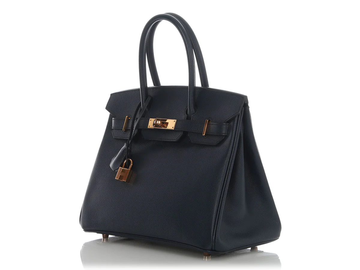 Hermès Bleu Indigo Epsom Birkin 30 - Image 3