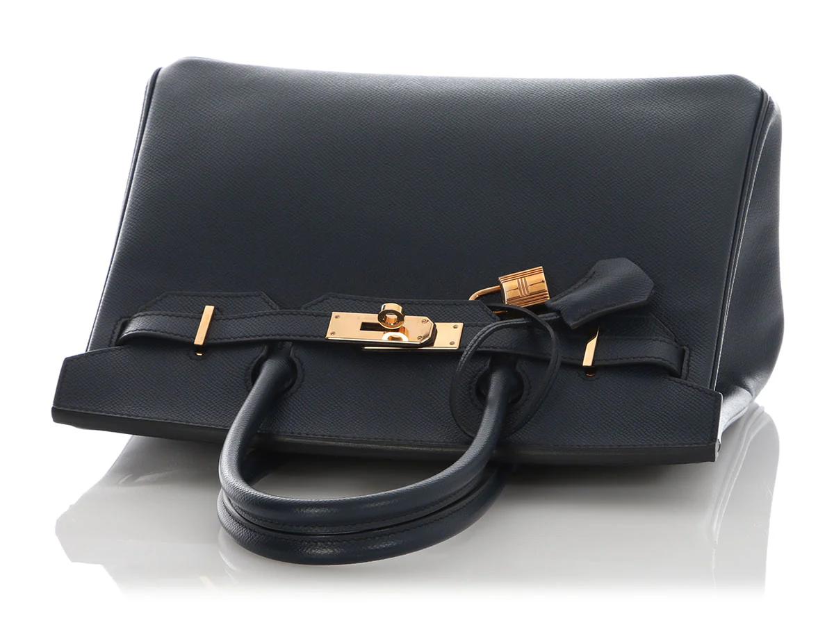 Hermès Bleu Indigo Epsom Birkin 30 - Image 7