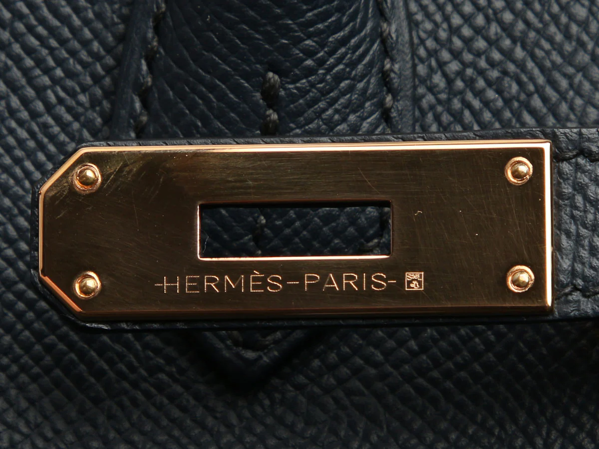 Hermès Bleu Indigo Epsom Birkin 30 - Image 9
