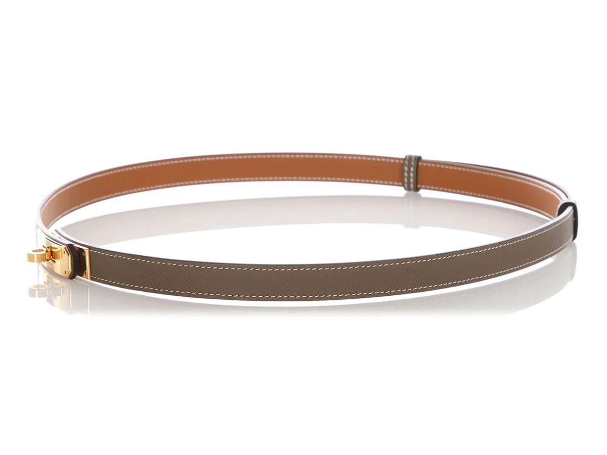 Hermès Etoupe Epsom Kelly Belt 18mm - Image 3