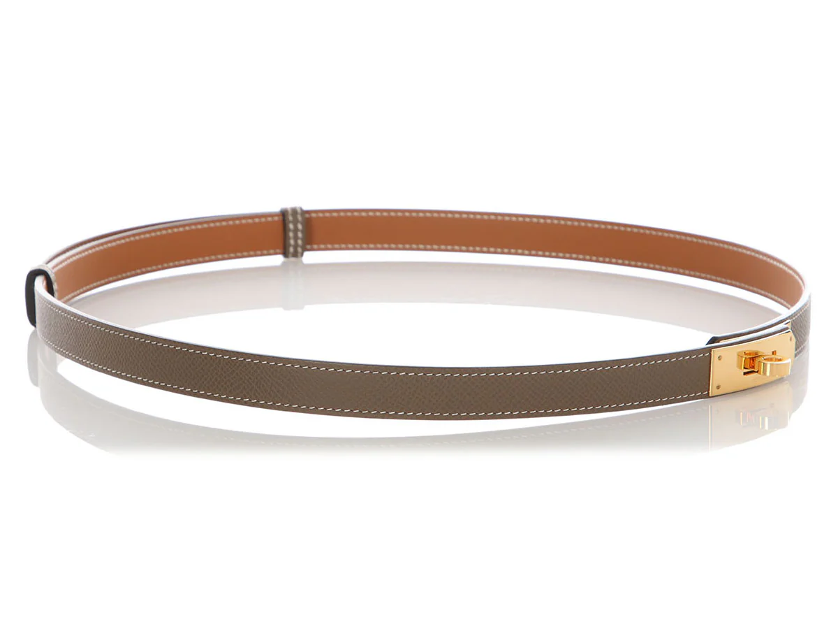Hermès Etoupe Epsom Kelly Belt 18mm - Image 5
