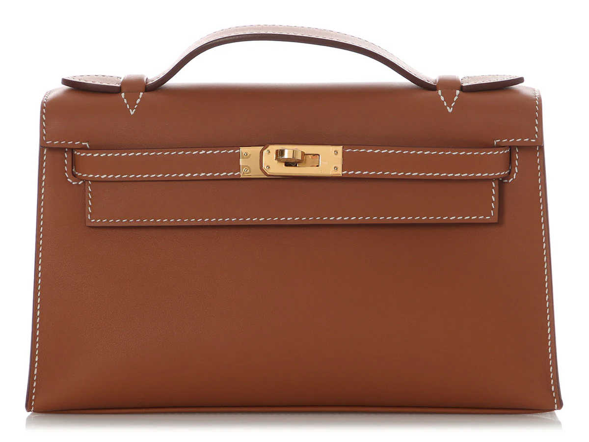 Hermès Gold Swift Kelly Pochette