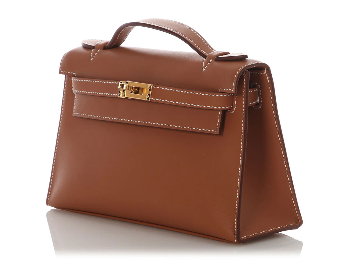 Hermès Gold Swift Kelly Pochette - Image 3