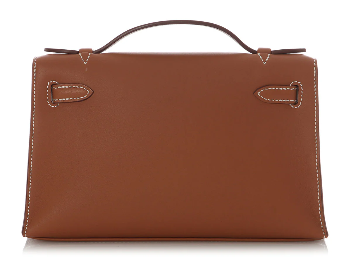 Hermès Gold Swift Kelly Pochette - Image 4