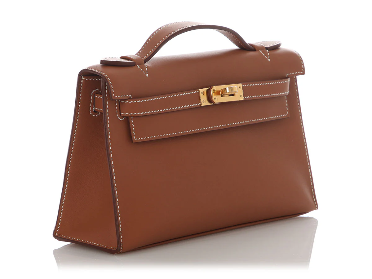 Hermès Gold Swift Kelly Pochette - Image 5