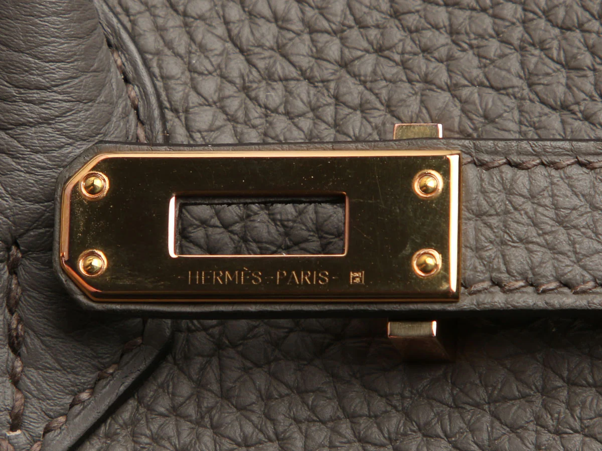 Hermès Etain Togo Birkin 25 - Image 9