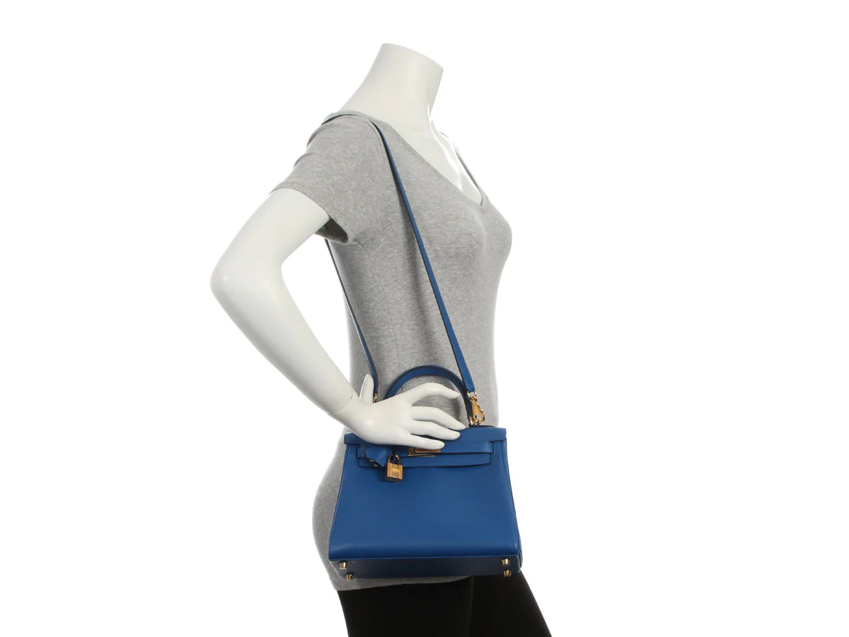 Hermès Bleu France Swift Kelly 25 - Image 11