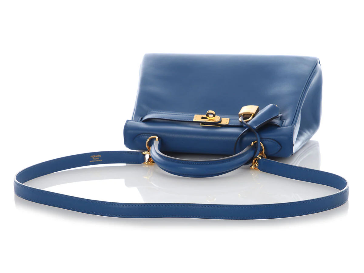Hermès Bleu France Swift Kelly 25 - Image 7