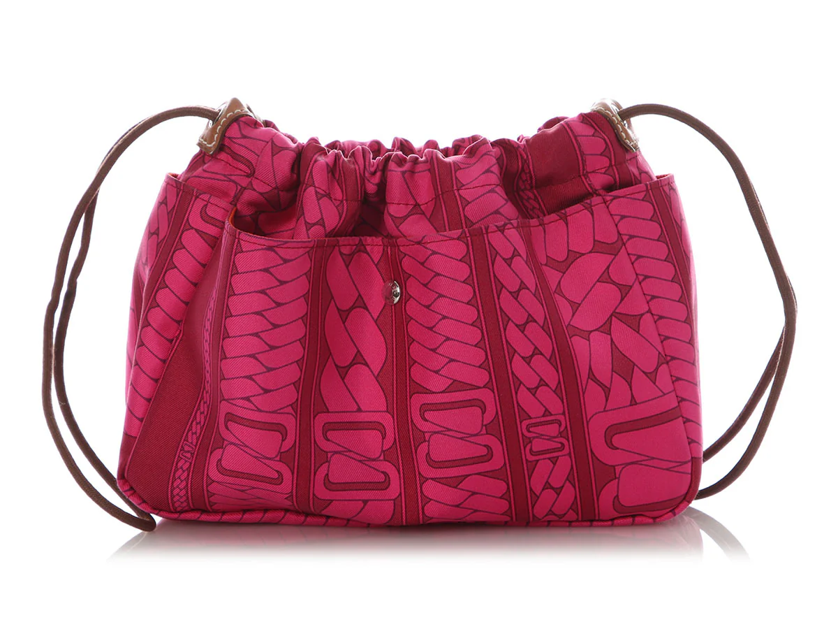 Hermès Pink Silk Clic, C'est Noué Fourbi 20 Insert - Image 4