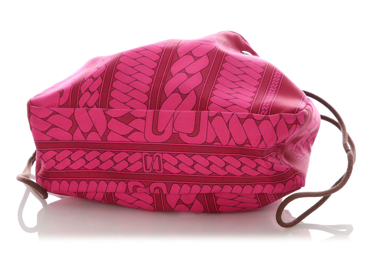 Hermès Pink Silk Clic, C'est Noué Fourbi 20 Insert - Image 6