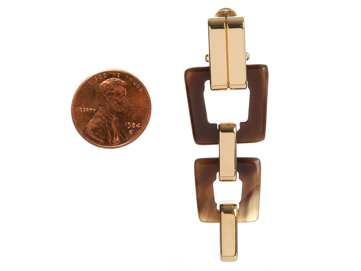 Hermès Horn Etrivière Earrings - Image 6