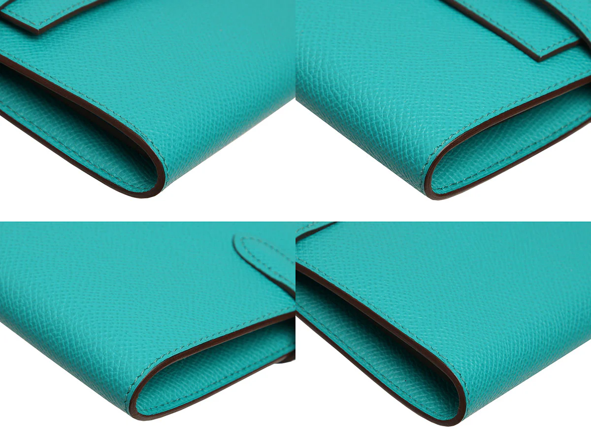 Hermès Bleu Paon Epsom Kelly Longue Wallet - Image 10